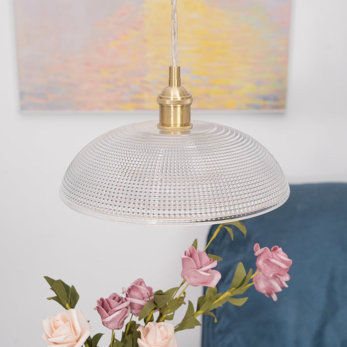 Ribbed Spiral Pendant Light Vakkerlight