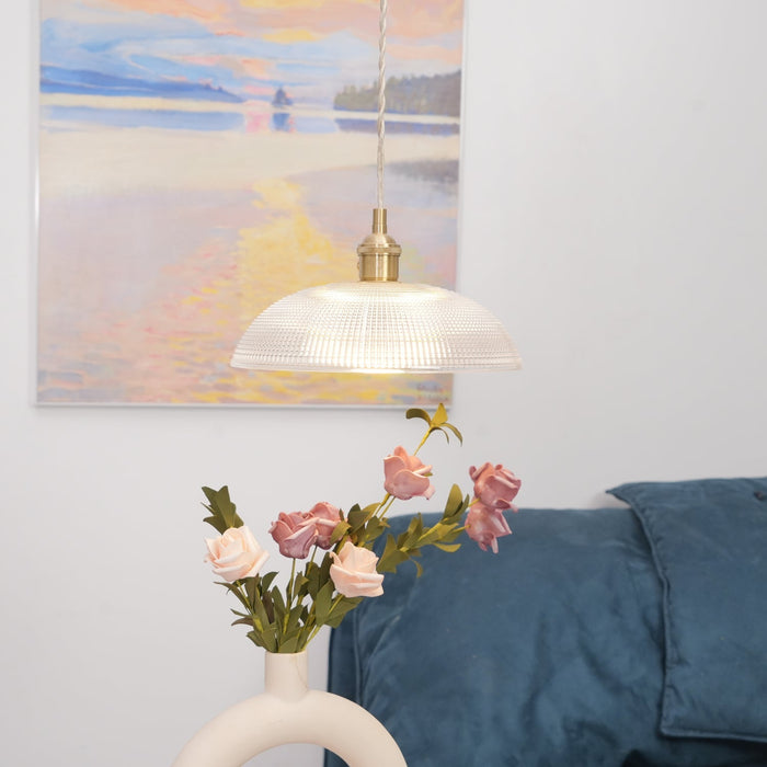 Ribbed Spiral Pendant Light Vakkerlight