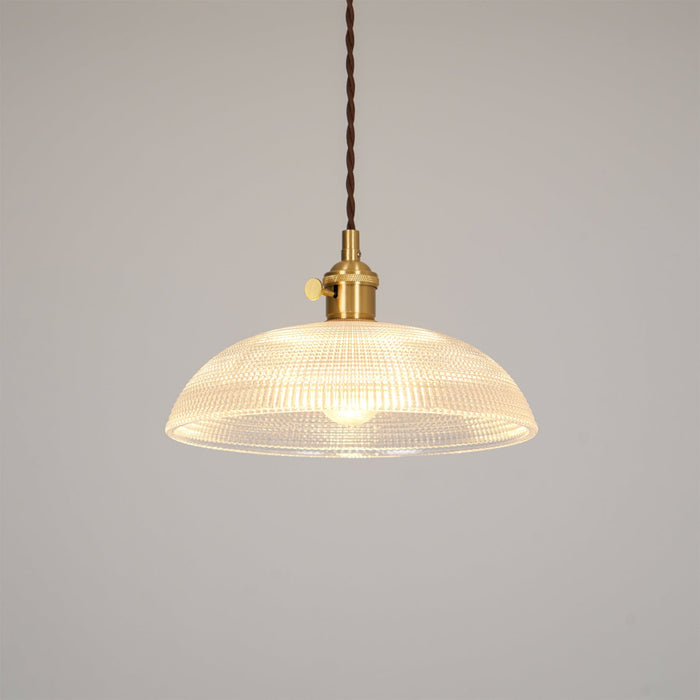 Ribbed Spiral Pendant Light Vakkerlight