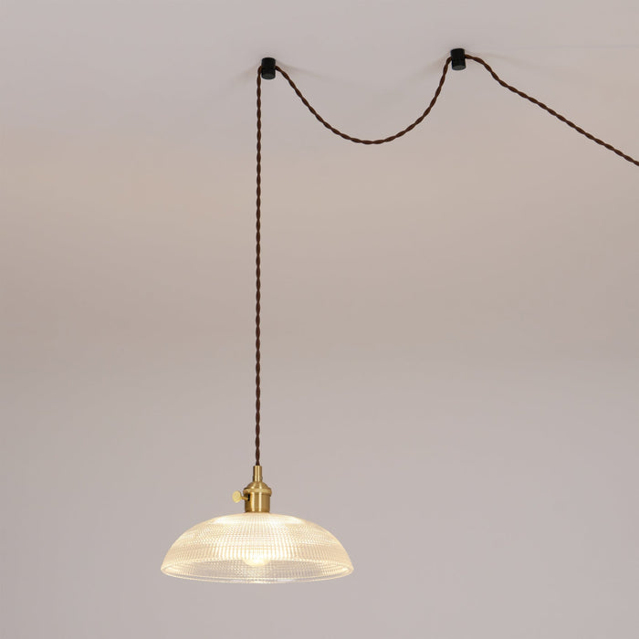 Ribbed Spiral Pendant Light Vakkerlight
