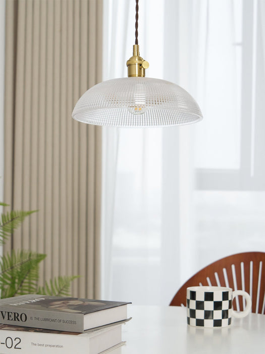 Ribbed Spiral Pendant Light Vakkerlight