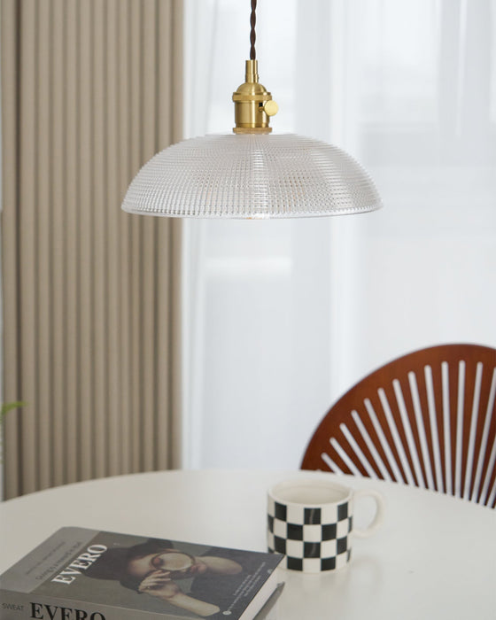 Ribbed Spiral Pendant Light Vakkerlight