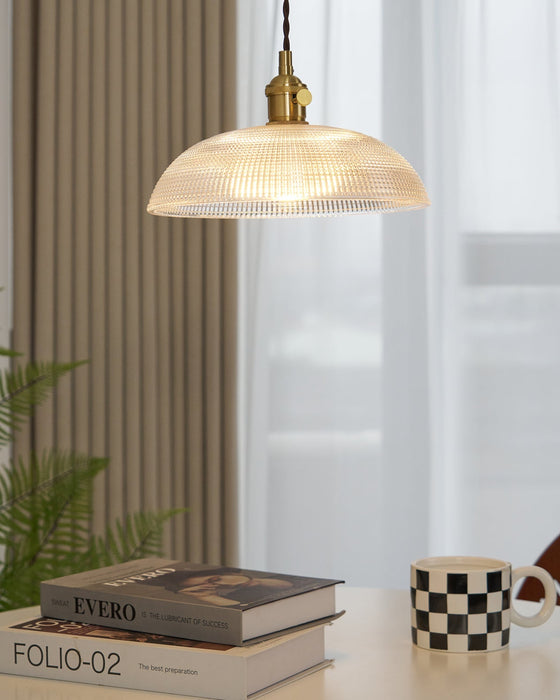 Ribbed Spiral Pendant Light Vakkerlight