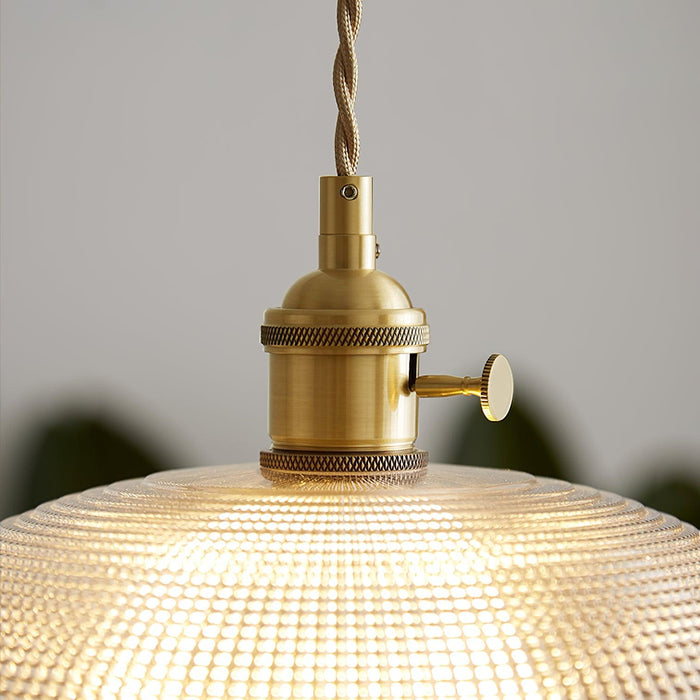 Ribbed Spiral Pendant Light Vakkerlight
