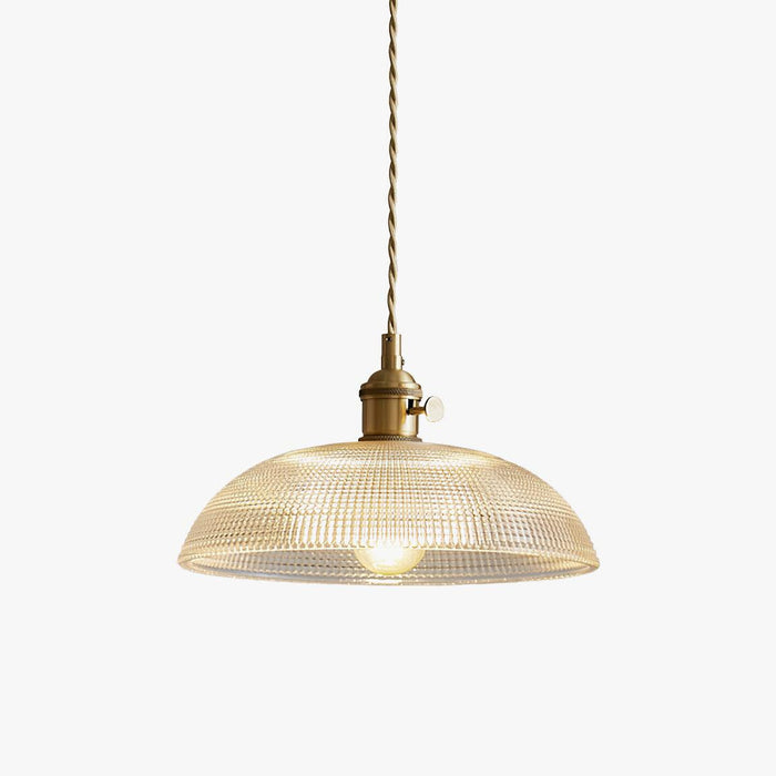 Ribbed Spiral Pendant Light Vakkerlight
