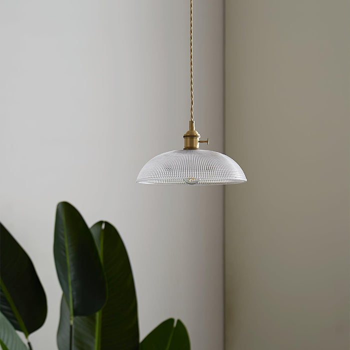 Ribbed Spiral Pendant Light Vakkerlight