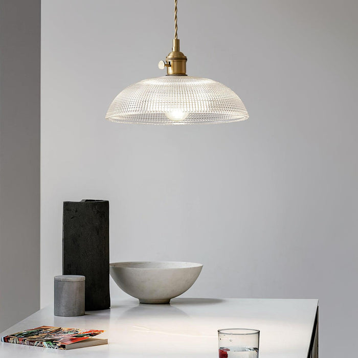 Ribbed Spiral Pendant Light Vakkerlight