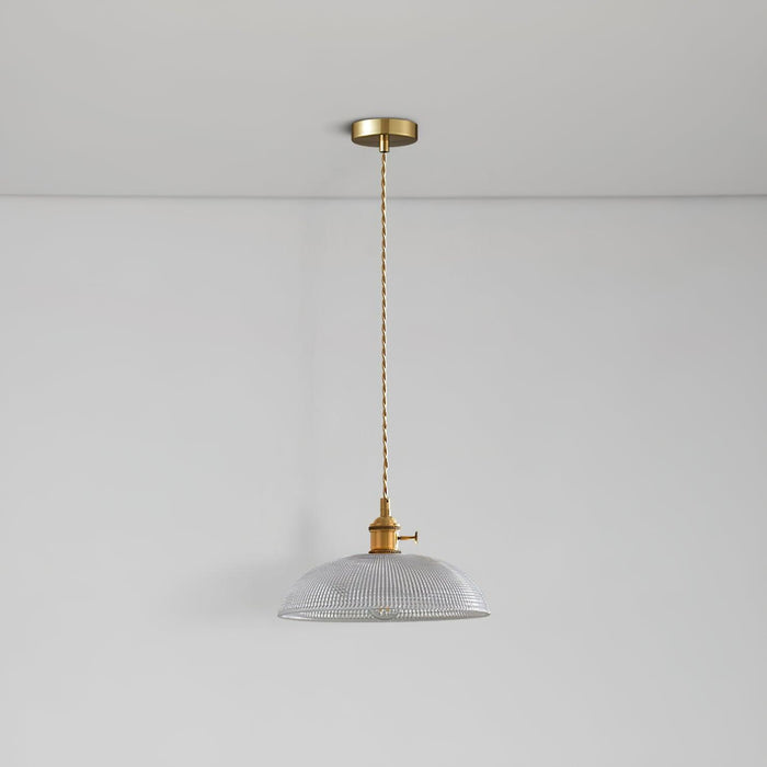 Ribbed Spiral Pendant Light Vakkerlight