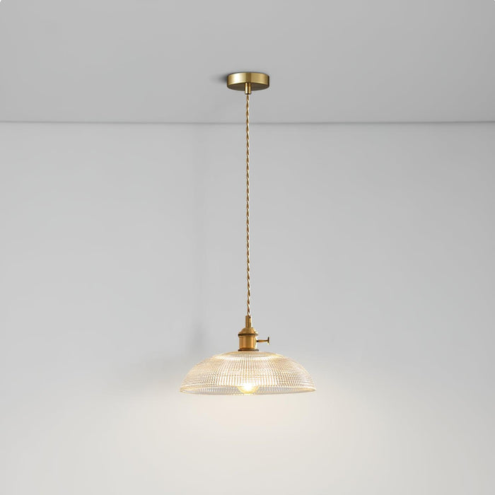 Ribbed Spiral Pendant Light Vakkerlight
