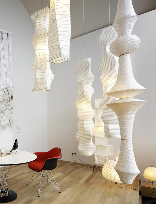Rice Paper E Pendant Light