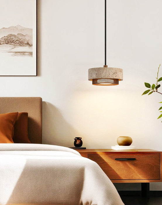 Riva Travertine Pendant Lamp Vakkerlight