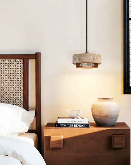 Riva Travertine Pendant Lamp Vakkerlight