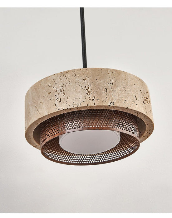 Riva Travertine Pendant Lamp Vakkerlight