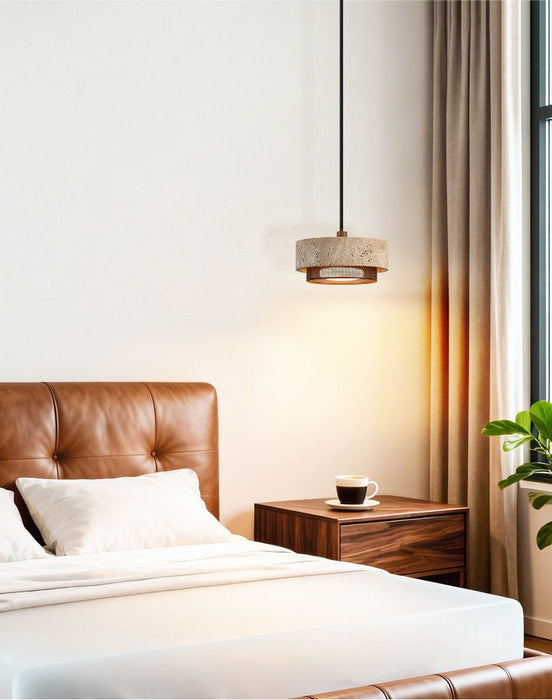 Riva Travertine Pendant Lamp Vakkerlight