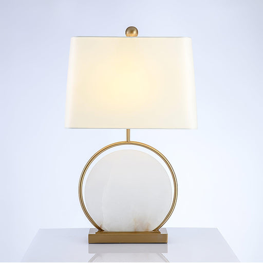 Roma White Alabaster Table Lamp Vakkerlight