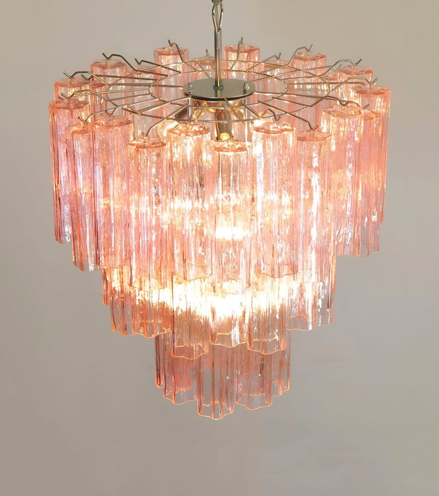 Rose Tubes Glass Chandelier Vakkerlight