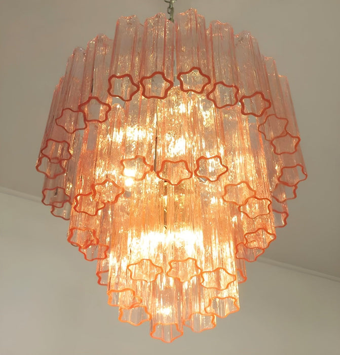 Rose Tubes Glass Chandelier Vakkerlight