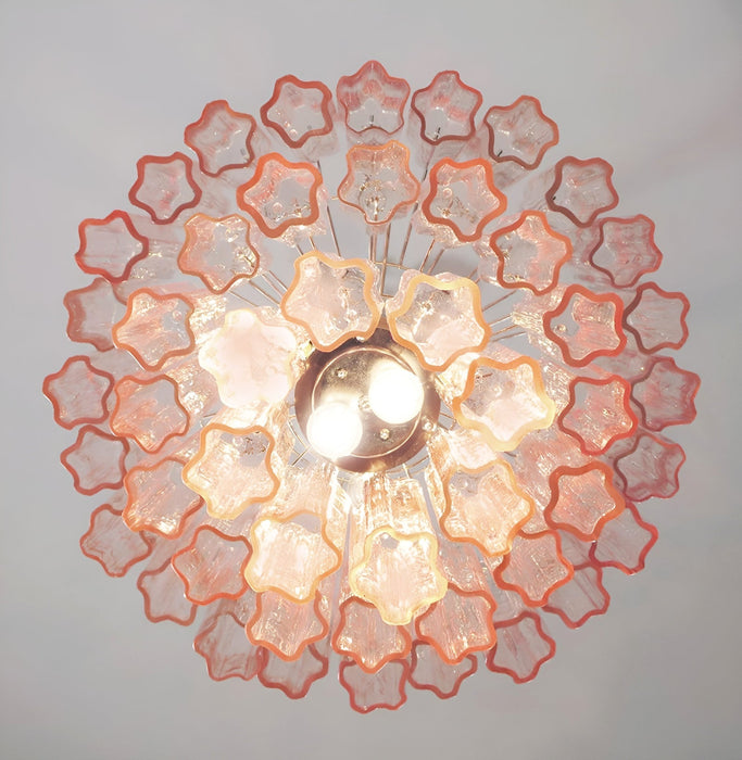 Rose Tubes Glass Chandelier Vakkerlight