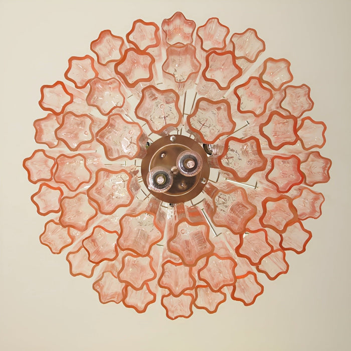 Rose Tubes Glass Chandelier Vakkerlight