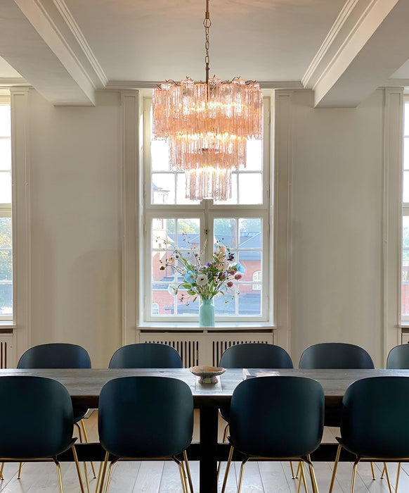 Rose Tubes Glass Chandelier Vakkerlight