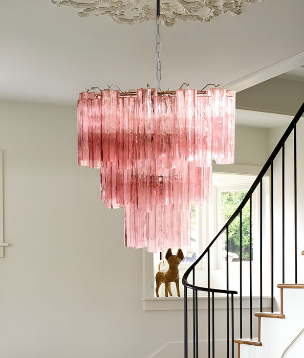 Rose Tubes Glass Chandelier Vakkerlight