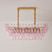 Rose Prism Glass Chandelier Vakkerlight