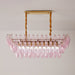 Rose Prism Glass Chandelier Vakkerlight