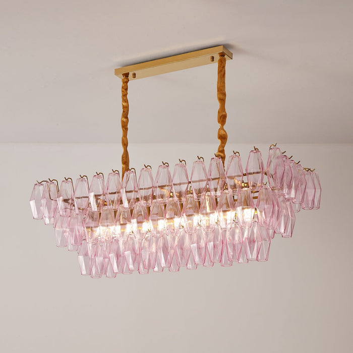 Rose Prism Glass Chandelier Vakkerlight