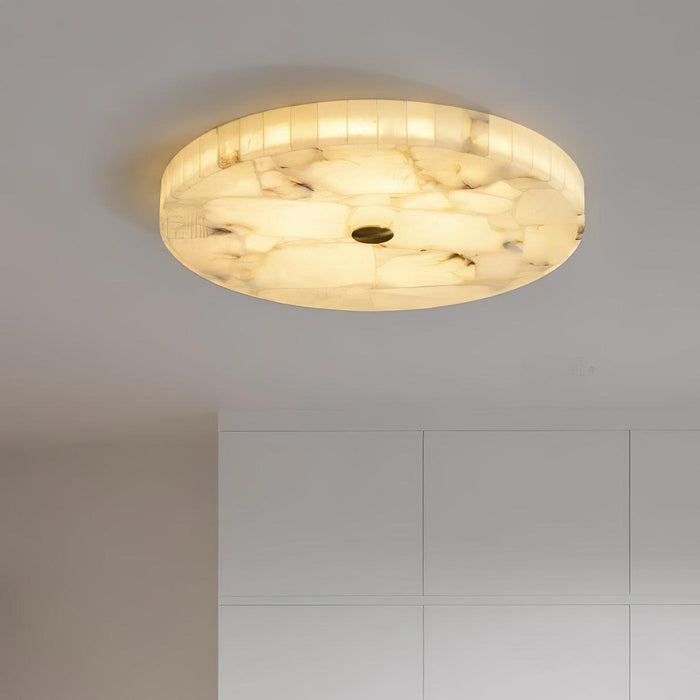 Round Alabaster Ceiling Lamp Vakkerlight