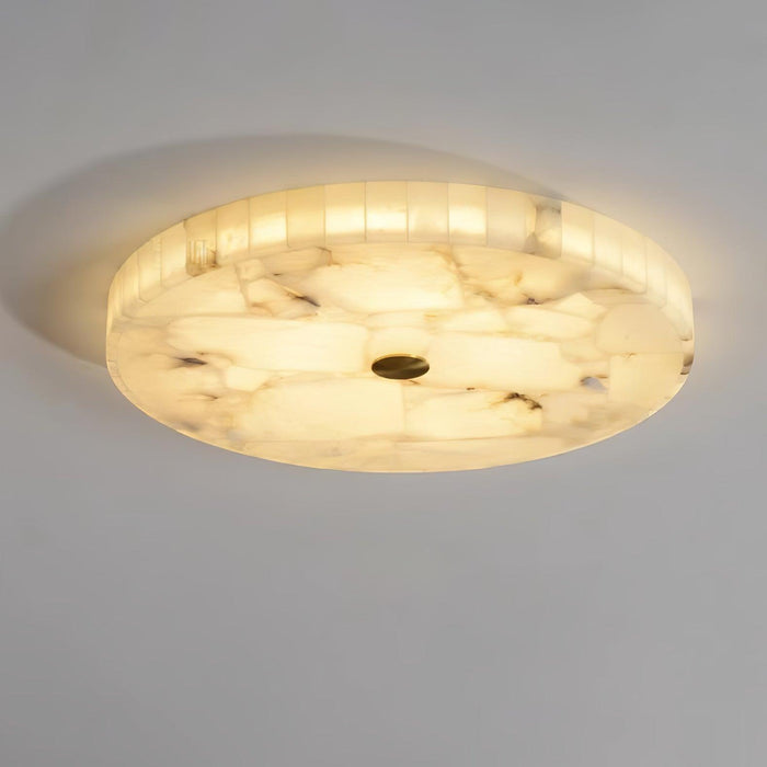 Round Alabaster Ceiling Lamp Vakkerlight
