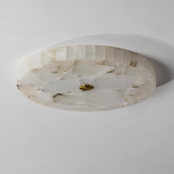 Round Alabaster Ceiling Lamp Vakkerlight