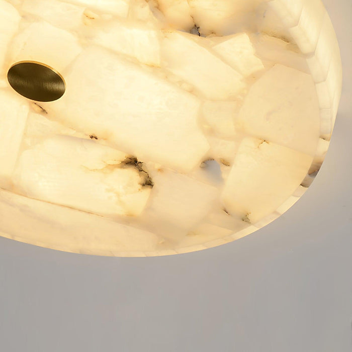 Round Alabaster Ceiling Lamp Vakkerlight