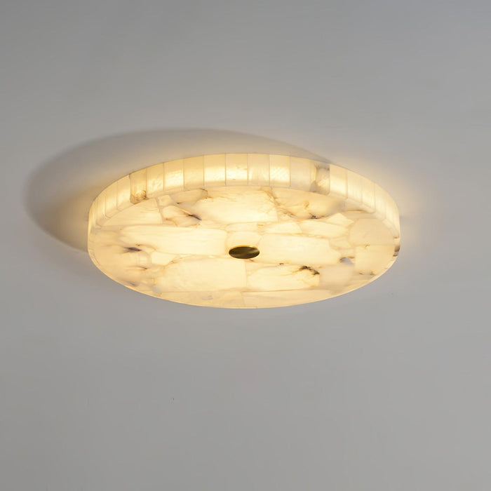 Round Alabaster Ceiling Lamp Vakkerlight