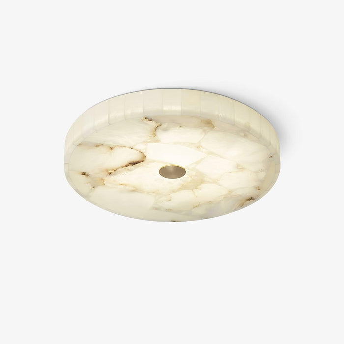 Round Alabaster Ceiling Lamp Vakkerlight