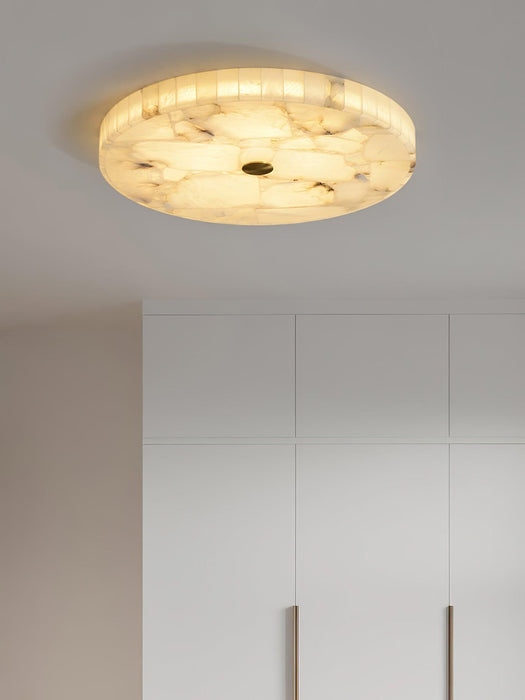 Round Alabaster Ceiling Lamp Vakkerlight