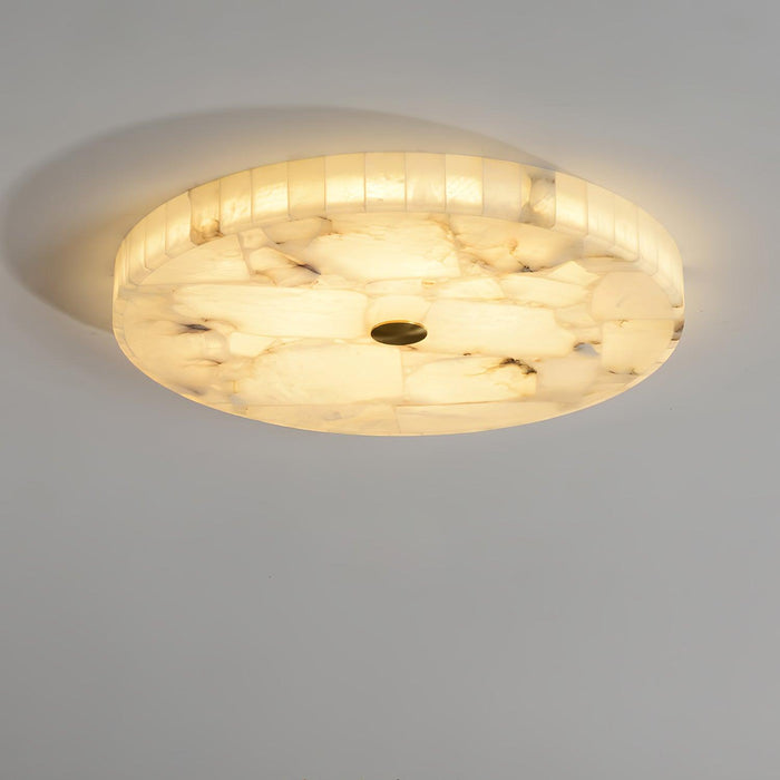 Round Alabaster Ceiling Lamp Vakkerlight