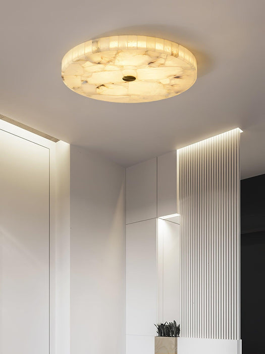 Round Alabaster Ceiling Lamp Vakkerlight
