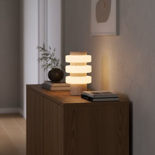 Saturn Travertine Table Lamp Vakkerlight