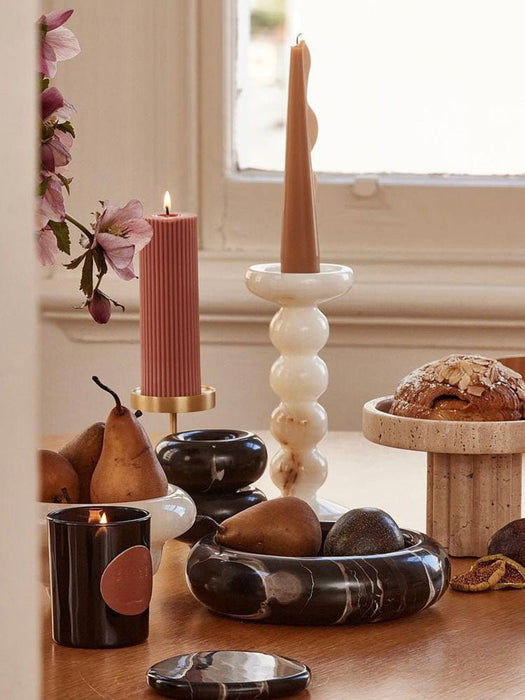 Sculpted Jade Candle Holder Vakkerlight