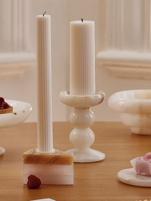 Sculpted Jade Candle Holder Vakkerlight