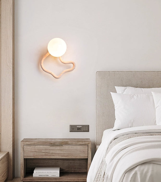 Serpentine Travertine Wall Sconce Vakkerlight