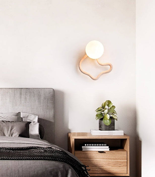 Serpentine Travertine Wall Sconce Vakkerlight