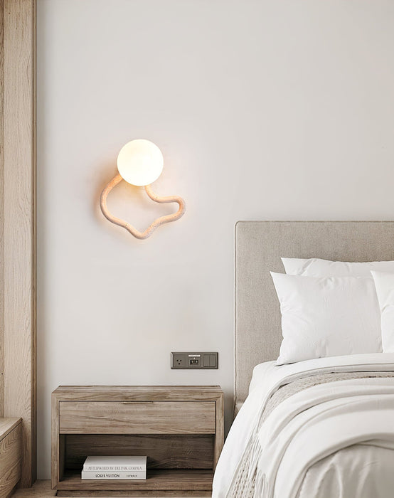 Serpentine Travertine Wall Sconce Vakkerlight