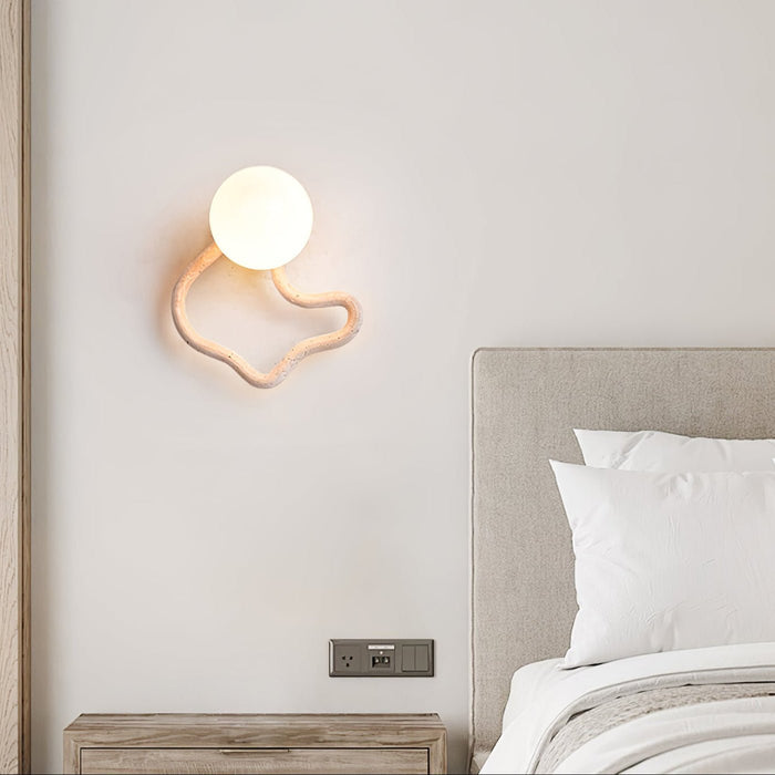 Serpentine Travertine Wall Sconce Vakkerlight