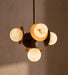 Snowflake Alabaster Orb Chandelier Vakkerlight