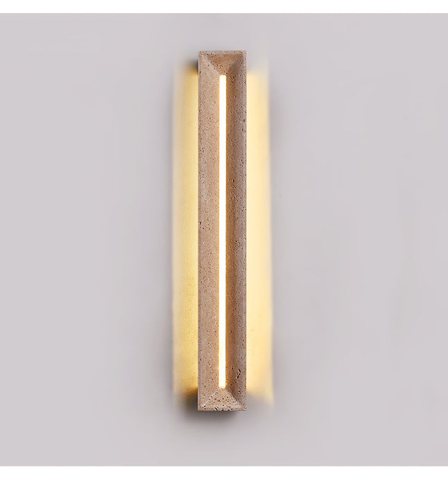 Solace Travertine Beam Wall Light Vakkerlight