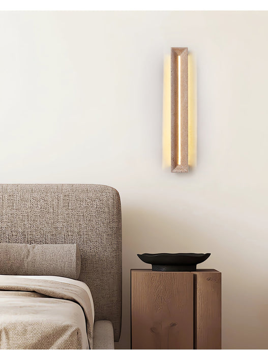 Solace Travertine Beam Wall Light Vakkerlight