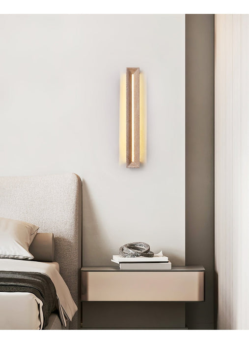 Solace Travertine Beam Wall Light Vakkerlight