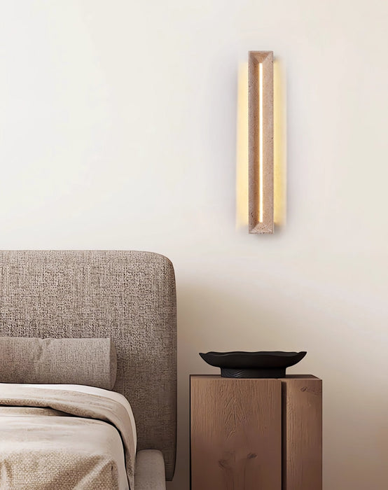 Solace Travertine Beam Wall Light Vakkerlight