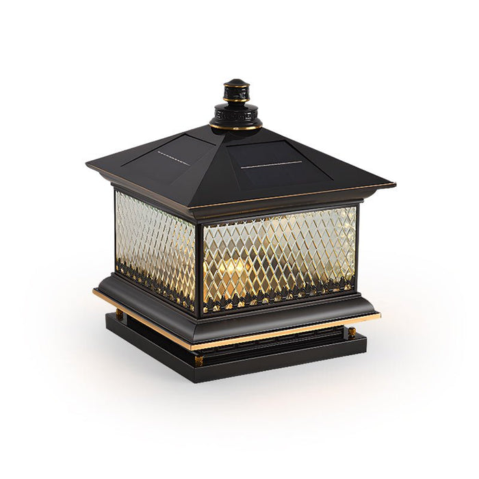 Diamond Solar Post Outdoor Light Vakkerlight